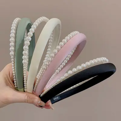Pearl Hair Bands for Girls Summer Wear