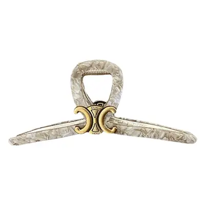Oversized Retro Shark Clip for Women Gold Plated