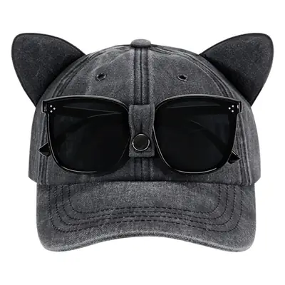 Cat Ears Sunglasses Hat for Women All Colors