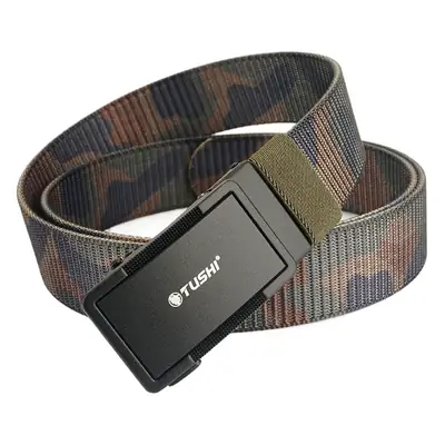 Men's Black Nylon Belt with Adjustable Strap
