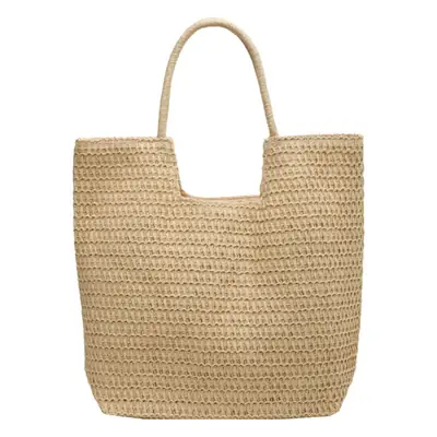 Women Woven Straw Shoulder Bag Large Capacity Summer