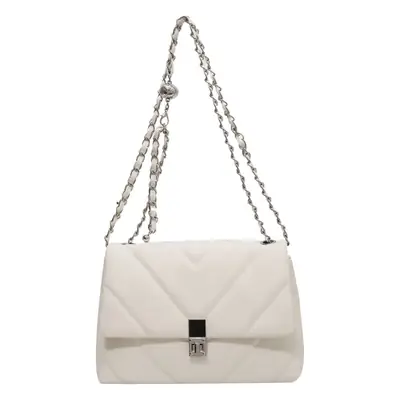 Chain Crossbody Bag Cream Diamond Embroidery 2023