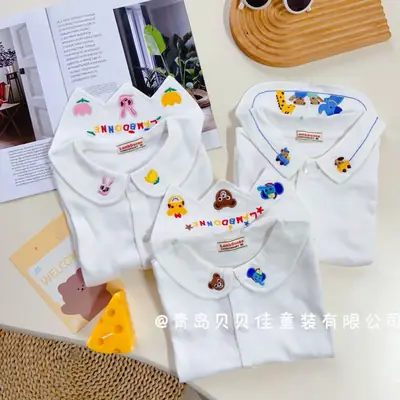 White Baby T-Shirts with Cute Embellishments