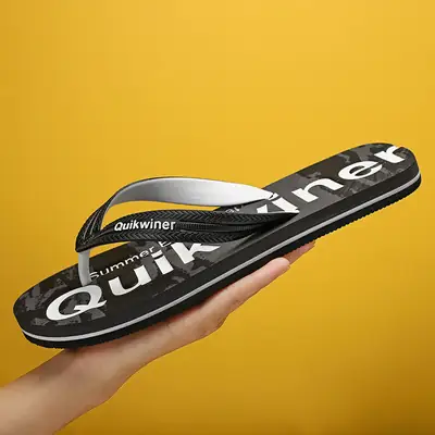 Cross-border Internet-famous large size men's shoes summer new clip-on non-slip flip-flops comfortable soft-soled beach sandals