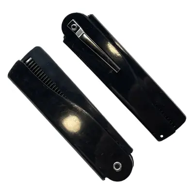 Mini Folding Hair Comb for Women Black Portable Bangs