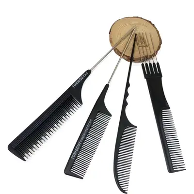 Pointed Tail Comb Carbon Fiber Haircut Tool