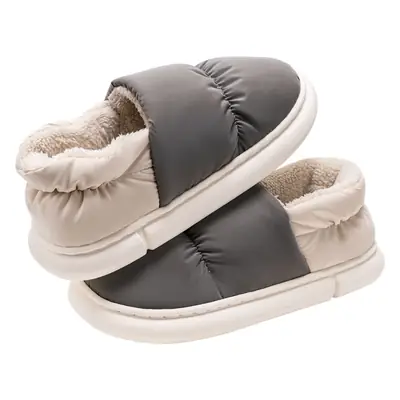 Stomp Feeling Cotton Slippers Men's Winter 2022 New Home Warm Household Waterproof Bag Men's Cotton Shoes Women's Winter
