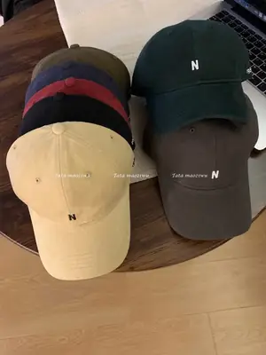 Japanese Style Soft Baseball Cap with Letter Embroidery
