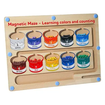 Magnetic Number Maze Toy for Kids Counting Board 30x22cm