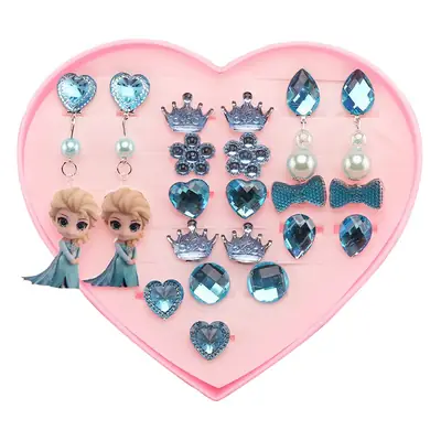 Children's Punch-Free Princess Earrings No Pierced