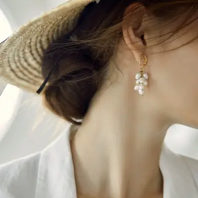 Vintage Pearl Earrings for Women New Fashion