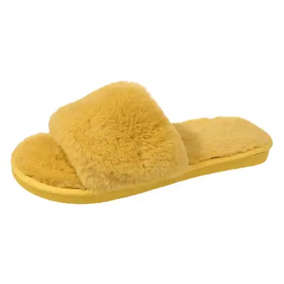 Women's Furry Slippers for Spring and Autumn 2026 New Style Cotton Slippers for Home Indoor Fashion Warm Floor Cotton Slippers for Women