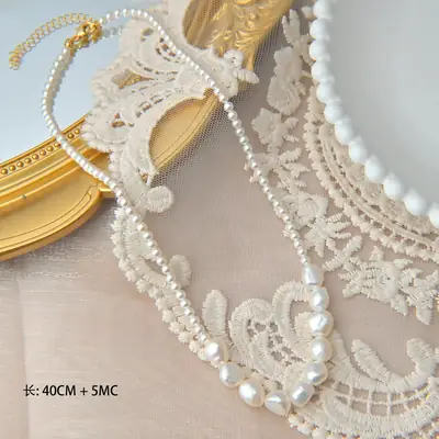 Baroque Pearl Necklace for Women Light Luxury