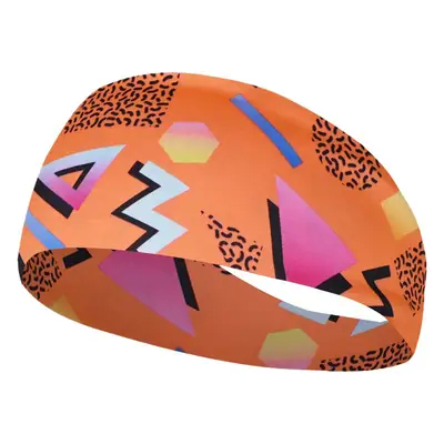 Retro Print Yoga Running Headband with Colorful Design