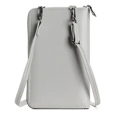 Black Woven Mobile Phone Bag with Long Strap