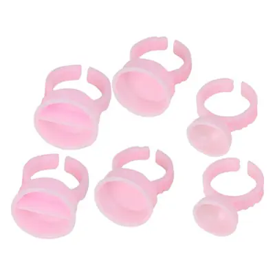 White Eyelash Extension Glue Rings for Tattoo Use