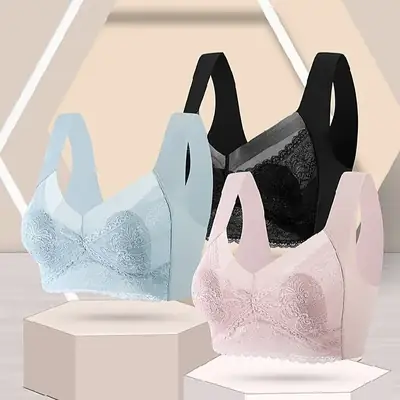 New Summer Lace Veil Bra Set with Rabbit Ears