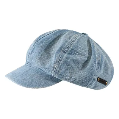Women's Japanese-style Wash Denim Octagonal Cap