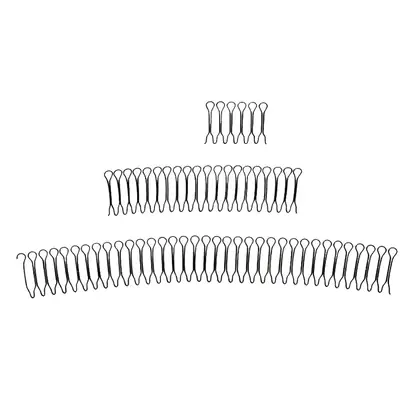 Black Metal Hair Breaking Invisible Hairpin for Girls