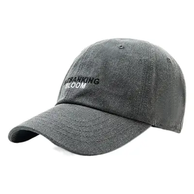 Pink Korean Style Baseball Cap with New Letter Embroidery