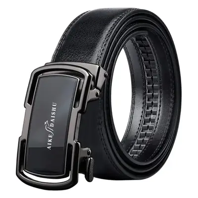 New Men's Automatic Buckle Cowhide Belt