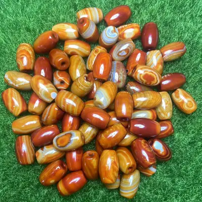 Red Agate Jujube Beads 15x22mm Wholesale