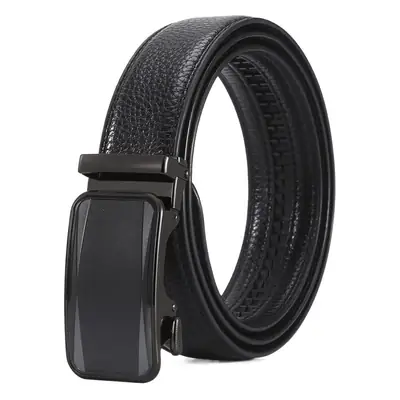 Men's Black High-End Automatic Buckle Belt