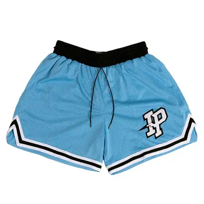 Men's Black American Brand Embroidered Shorts