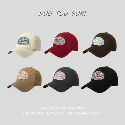 American Retro Embroidered Baseball Cap for Kids Teens