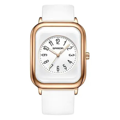 Sanda Black Square Quartz Watch for Women