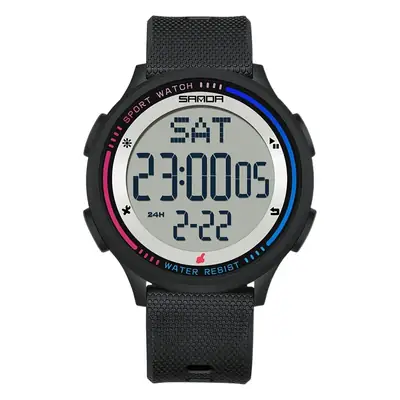 Sanda Digital Watch Black LED Display Men Women