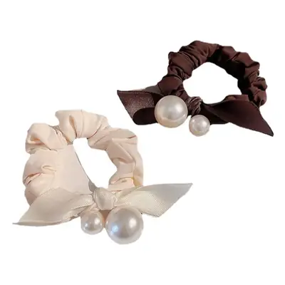Women's Hair Rope with Pearl Accents for Summer 2023
