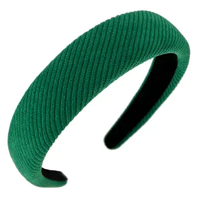 Black Ribbed Headband with Wide Edge for Hair Styling