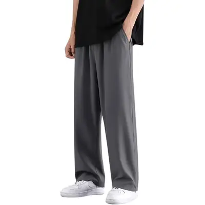 Men's Ice Silk Loose Fit Summer Pants