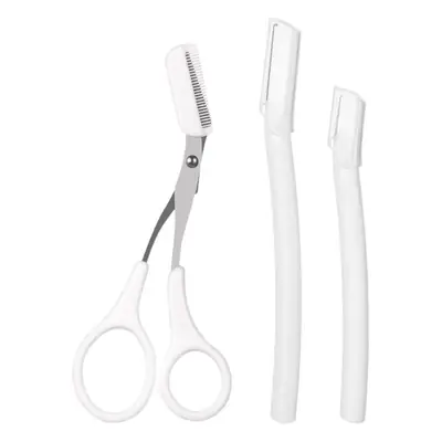 Stainless Steel Eyebrow Trimming Knife with Storage Bag
