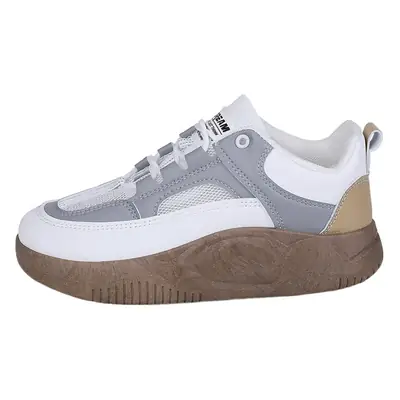 Women's Blue Orange Platform Sneakers 2023