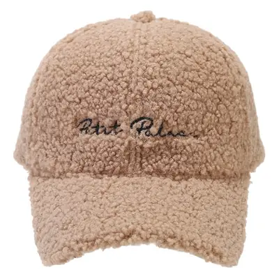 Autumn Winter Fleece Berber Cap Beige