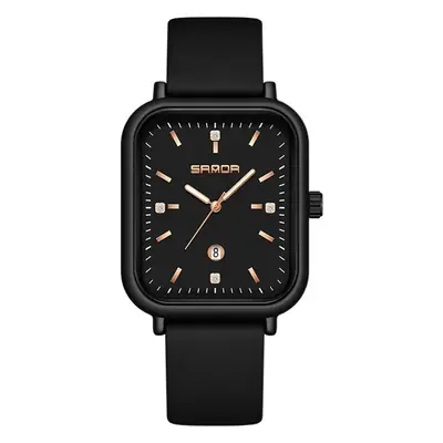 Sanda Black Quartz Men's Watch with Calendar