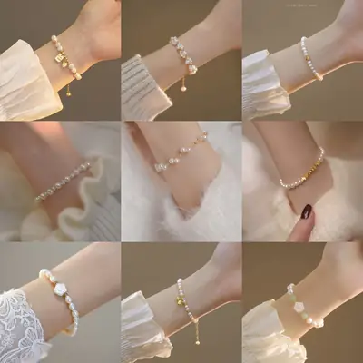 Natural Freshwater Pearl Bracelet for Women 2024 New Trend