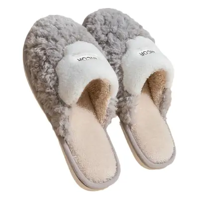 Winter Cotton Slippers Pink Warm Indoor Comfort