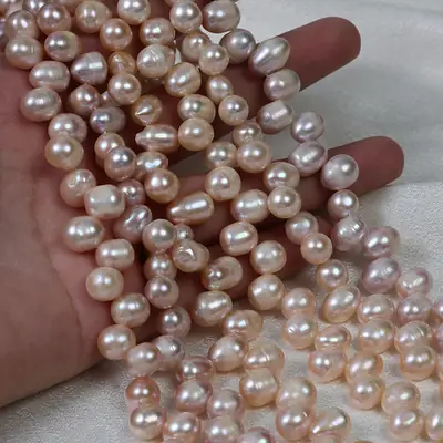 8mm Pearl Beads Natural Color Semi-Finished Jewelry