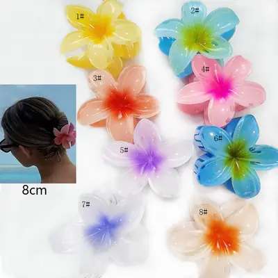 Green Seafood Flower Hair Clip for Women