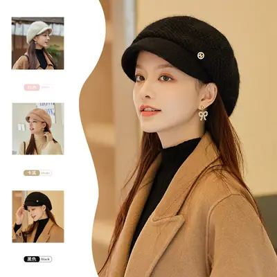Women Fleece Lined Winter Hat with Ear Protectors