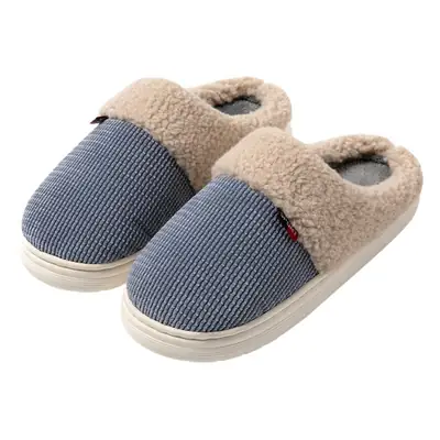 Men's Winter Cotton Slippers Large Size Warm Silent Indoor