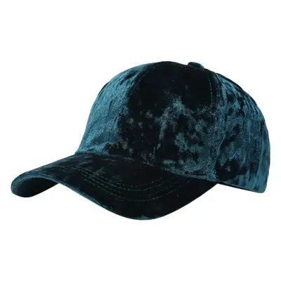 Black Velvet Korean Style Baseball Cap for Men Women