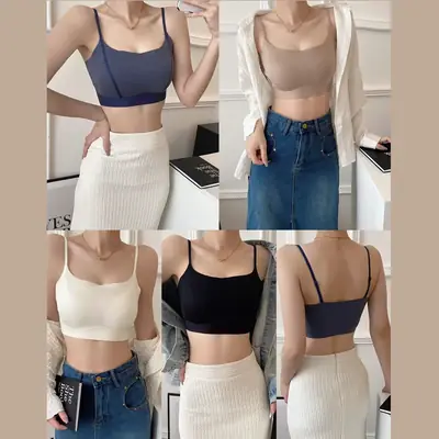 New Niche Seamless Tube Top with Light Gray Shawl