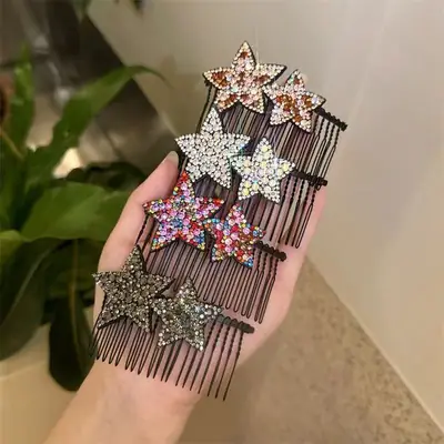 Rhinestone Five-Point Star Hairpin for Girls