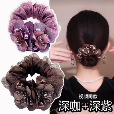 Red Beaded Hair Band for Women