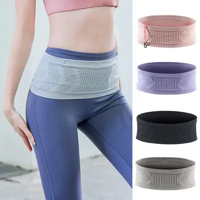 Pink Mesh Waist Belt for Running & Fitness