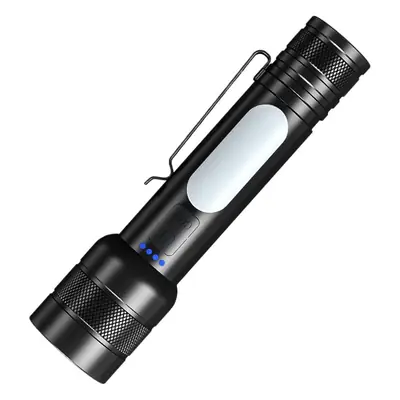 Cross-border COB LED Flashlight with Zoom & Remote Control